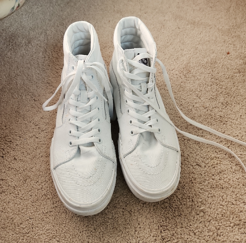 Vans White High-Top Sneakers